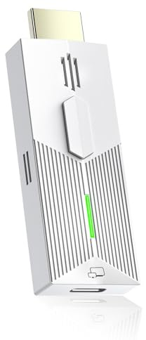 Wireless Display Dongle Adapter HDMI 1080P@60Hz, 5GHz AirPlay/Miracast für TV/Projektor (kompatibel mit Smartphone, Tablet, PC/Mac)