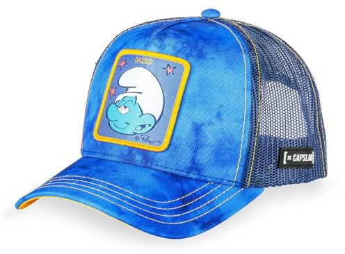 Capslab The Smurfs Cap Basecap Baseballcap Truckercap Meshcap Damen/Herren - Snapback, mit Schirm, Schirm Frühling-Sommer Herbst-Winter Frühjahr Sommer