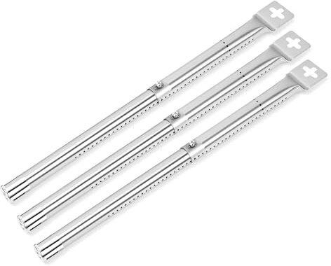 31-45 cm Universal Brenner ersatzteile für Landmann Triton 2, Enders, Tepro, Taino, Campingaz, Proficook, Barbecook, Blooma und Andere Grills, Edelstahl ersatzbrenner, 3 Pack