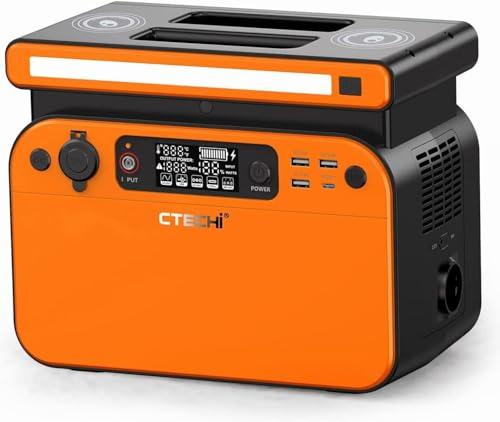 CTECHi GT500 Powerstation 518wh 500Watt - 1000Watt Solar Stromgenerator Kraftwerk LifePO4 Camping Akku
