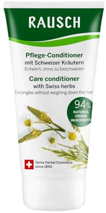 Rausch Schweizer Kräuter Pflege-Spülung (entwirrt sofort, ideale Kämmbarkeit, Geschmeidigkeit und Glanz - Vegan), 1er Pack (1 x 200 ml)
