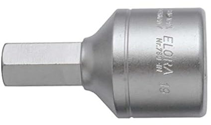 Elora Schraubendreher Einsatz, 1 zoll, Innensechskant, 19 mm, 780-IN 19
