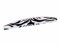 Lima per unghie professionale, fantasia zebra, set da 10