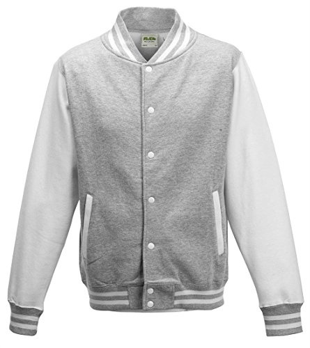 AWDis Varsity Unisex-Jacke, Grau Large