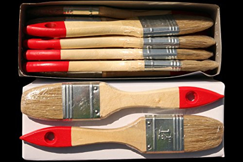 96 x Flachpinsel 35 mm Chinaborste hell Maler Lack Lasur Abwasch Allzweck Einweg Industrie Pinsel Lasurpinsel Lackpinsel