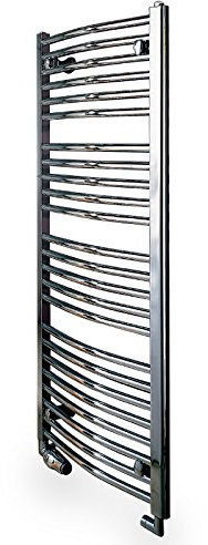 Finimetal - Sèche-serviette électrique - Sèche-serviettes électrique acier chromé TAHITI SURF 500W - 1220 x 600 mm - Finimetal