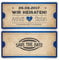 Save the Date Karten zur Hochzeit (20 Stück) - Vintage Herz in Blau
