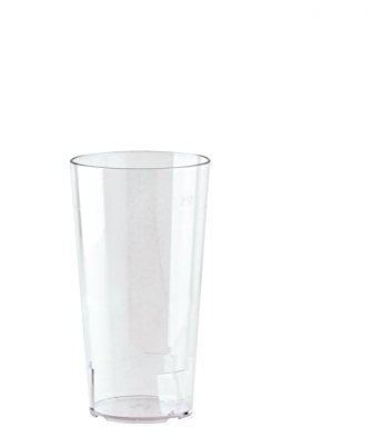WACA 1717 10er Set Mehrwegbecher Kunststoffbecher 250 ml Dm 65 mm, Farbe:glasklar