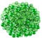 ARSUK Glass Pebbles Decorative Stones Beads Nuggets Gems Mosaic Tiles for Vases Craft Garden Bowls Fish Tank (70-80 Clear Pebbles) (80 pcs Green)