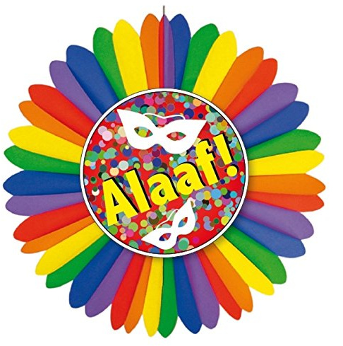 Everflag Dekofächer Karneval - Alaaf, einseitig, 60 cm