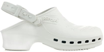 REPOSA Complete - Zoccoli Sanitari Donna e Uomo in Gomma SEBS Senza Lattice, Ciabatte Sanitarie Anatomiche con Laccetto Regolabile, Scarpe Sanitarie Infermieri Sterilizzabili, Antishock e Traspiranti