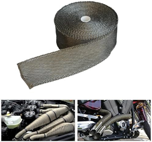 Simoni Racing WK1 Motor Rohre Warapping-Kit mit Titan-Fasern Hergestellt, Grau