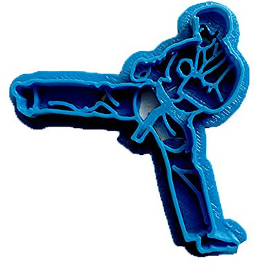 Cuticuter Deporte Karate 1 Ausstechform, Kunststoff, blau, 8x7x1.5 cm