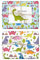 4x Geschenkpapier Dinosaurier für Kinder: doppelseitige Bögen DIN A2 (Öko, Recycling-Papier) + 1x Postkarte | Für Jungen und Mädchen | Made in Germany