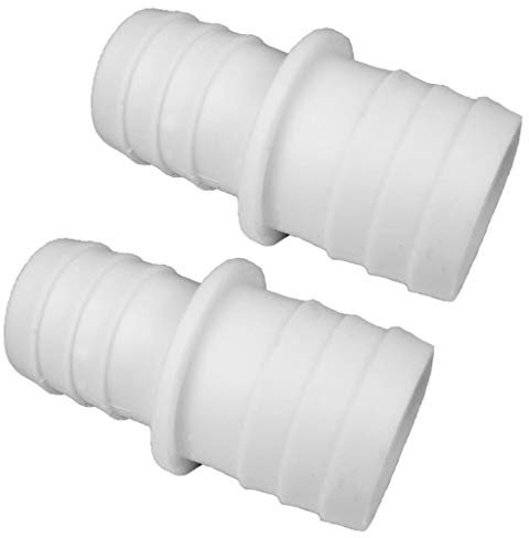 2 x Pool Schlauchverbinder gerippt 32-38mm / Schlauchadapter 32-38 mm