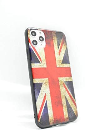 OLIVIA'S PHONES Cases For iPhone 11 Pro Max 3D Vintage Union Jack Slim Fit Hard Gel Back Case Cover