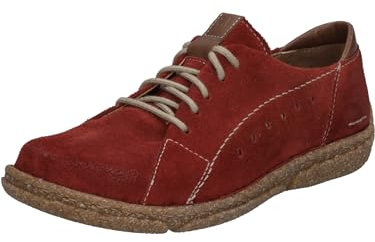 Josef Seibel Damen Low-Top Sneaker Neele 67,Weite G (Normal),Wechselfußbett,Strassenschuhe,Sportschuhe,Freizeitschuhe,rot-Kombi,37 EU