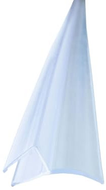 Bagnoxx Duschdichtung Spaltdichtung 2m für 6mm Glasstärke, Abdichtung Dusche Transparent zwischen Duschwand und weiterem Glaselement, Duschlippe aus PVC
