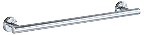 Verlangsamt Handtuchbarren, SUS 304 Edelstahl Wandmontierte Handtuchstange, 60 cm, 80 cm, 120 cm, Runder Handtuchhalter für Badezimmer-Hardware und Küche, gebürstetes Silber (Size : 120cm)