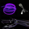 Balabaxer USB EL-Wire Violett, 5M/16.4FT Flexible Neonlichtröhre DC 5V Neonröhre Innenraumlichtleiste für Autoinnenraum, Lücke Dekorationsbeleuchtung.