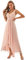 Ever-Pretty Robe de Soiree Double V-col Diamants synthetiques Devant la Poitrine 44 Rose