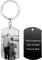 MunkiMix Porte Clef Personnalisable Porte Clé Personnalisé Gravure Photo/Date/Texte Porte Cles Personnalisée Acier Inoxydable Porte-clés Personnalisé Image pour Hommes Femmes Garçons Filles (B2)