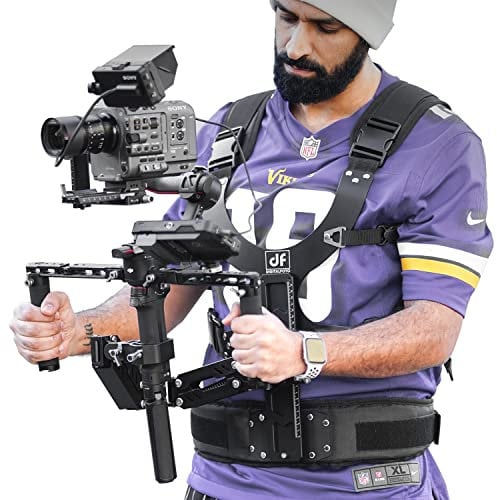DF DIGITALFOTO THANOS-SE Support Vest Rig System,Filmmakers Kit Gimbal SteadyCam Axis Compatible with DJI RS4/RS 4 Pro/RS2/RS 3 PRO Mini,ZHIYUN Crane 3S for Videographer Smoothing footage 4.4-17.6 lbs