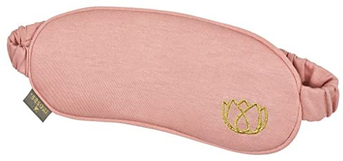 moses. Omm for you Augenkissen Rosenquarz, Maske zur Meditation und Yoga, Augenkissen aus Baumwolle mit Rosenquarz-Füllung zur Entspannung, 1 stück (1er Pack)