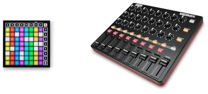 Novation Launchpad Mini MK3, Portable MIDI 64-Pad, USB Grid Controller for Ableton Live and Logic & AKAI Professional MIDImix - USB MIDI Controller Mixer with Assignable Faders & Master Fader