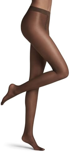 FALKE Femme Pure Matt 20 Den W Ti Transparents Fantaisie Collants, Marron Brenda 5179, M EU
