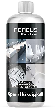 ABACUS® Sperrflüssigkeit für Urinale, Siphons und Abflüsse, Geruchsverschluss, Geruchsblocker, Geruchsstopp - verhindert üble Gerüche aus Abflüssen & Siphons 1000ml (2888)