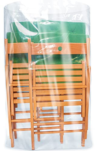 5 x XX Große, strapazierfähige, durchsichtige Kunststoff-Aufbewahrungstasche - 83cm breit, 111cm lang, 114μm dick - transparent wasserdicht sauber robust (5 Stück)