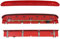 HZ-DESIGN Bremslicht 3. Bremsleuchte für Heckklappe in Rot LED 5G0945087A 5G0945087B