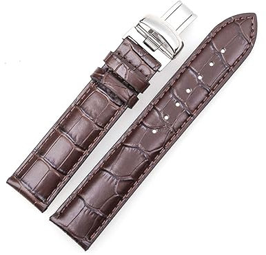 Lobwerk Lederarmband für Tissot Bandstoss 19 mm mit Installationswerkzeug Uhren Armband Schnellwechselarmband (Braun)
