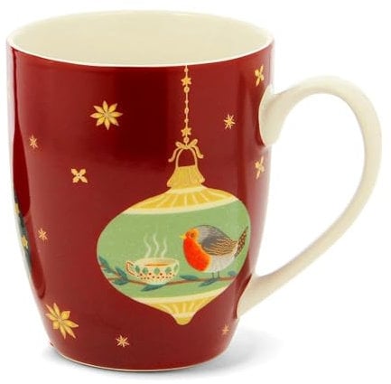 Neavita Natale - Mug Tazza in Ceramica Rossa, 380ml