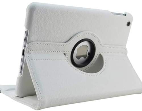 360 Grad drehbare Hülle geeignet for Samsung Galaxy Tab 2 10.1 GT P5100 Tablet Cover Folio Pu Leder Stand Smart Capa (Color : White)