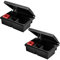 The Big Cheese Mouse Killer - Fast Acting, Single Feed, Ultra Power Poison Bait Plus Strong Lockable Bait Station - Twin Pack Bait Boxes