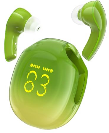 Earphones TWS Acefast T9, Bluetooth 5.3, IPX4 (Avocado Green)