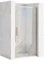 Rea PORTE DE DOUCHE À ENTROUVRIR RAPID SWING GOLD 100 Verre trempé de sécurité transparent 6 mm (Doré)