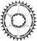 wanhaoaony Platos para Bicicletas Plato Redondo Ovalado 1mm 3mm 6mm Montaje Directo Offset ForSram XX1 X01 X1 X0 X9,30T 32T 34T 36T 38T 40T MTB Bicicleta de Carretera (Color : Offset 6mm 32T)