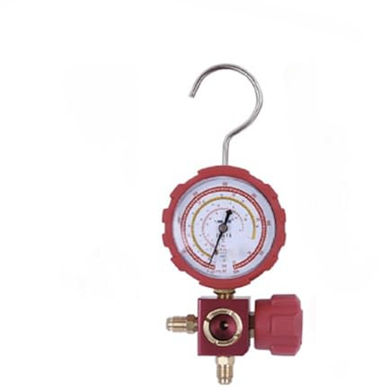 MANOMETRO ANALIZZATORE GAS 1 VIA BASSA PRESSIONE 68 mm R32 R410A R407C R134A CON VISORE
