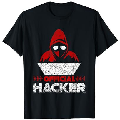 Programmer Code Hackers Cyber Security Offizieller Hacker Computer Hacking T-Shirt für Technik-Enthusiasten, Hacker, Programmierer, Cybersecurity-Interessierte - Unisex, Schwarz, S