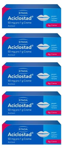 ACICLOSTAD Creme gegen Lippenherpes (5x 2g)