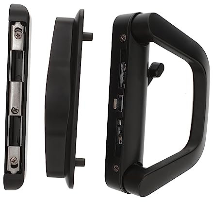 SHINEOFI 1Ensemble Porte Coulissante Avec Serrure à Clé De Serrure Pour Portes Fenêtres Et Vinyle Verrou Et Durable Pour Domicile