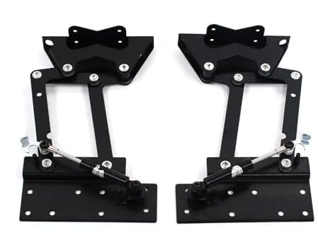 CHIMHOON 2 Hubscharnierfedern Der, Möbel Couchtisch Lift Up Scharnier Mechanismus Stahl, Schwarz Möbelscharnier Feder, Klapplift Federscharnier, Couchtisch Mechanismus