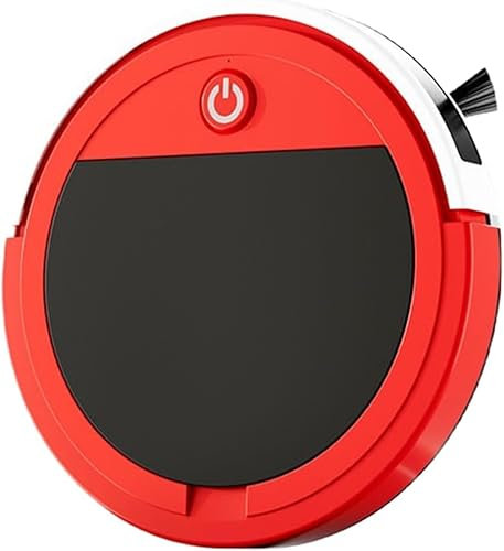 Azarton 3-in-1 Saugroboter mit Wischfunktion – Starke Saugleistung, Automatisch, Wasserdicht, App & Fernbedienung, Für Tierhaare & Teppiche, Kompakt & Wiederaufladbar (Rot)