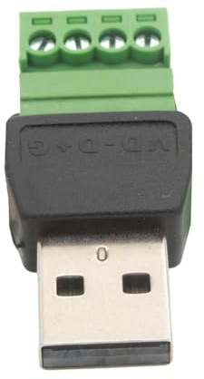 GMBYLBY USB 2.0 A Stecker Schraubklemmen Adapter Konverter lötfreies Design für Datenerweiterung und Anwendungen