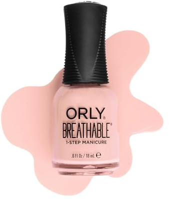 ORLY BREATHABLE Sweet Cheeks Nagellack 18ml - zartes, pudriges Rosé, Frühlingston, Hochglanz Finish, Atmungsaktiv, Vegan & 13-Free, Stärkt Nägel mit Arganöl & Vitaminen, Langanhaltend, 1-Step-Maniküre