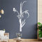 Papillons sur bambou Sticker mural Sticker mural Wall Stickers – 6 Tailles, Bambou, 10_weiss, 60 x 32 cm