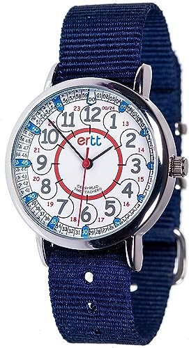 EasyRead Time Teacher ERW-RB-24-NB Kinderuhr, marineblau, 1
